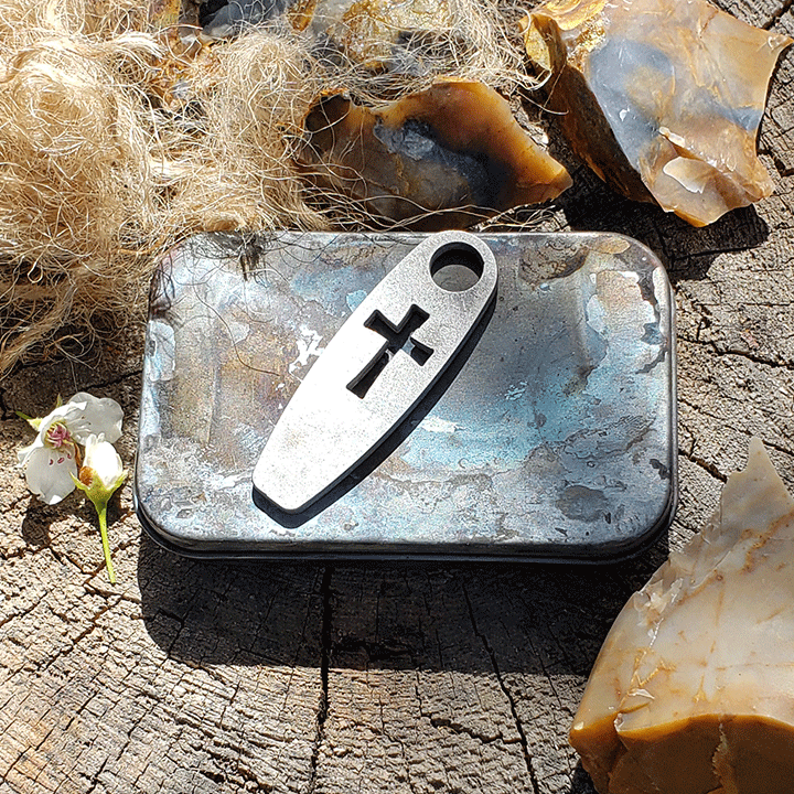 Emberlit Flint and Steel - Cross Pendant